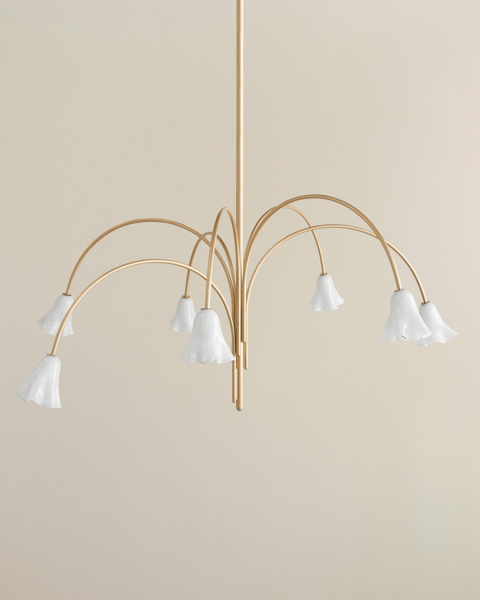 Aurora Chandelier Blossom Petal Glass Arms - Neutralighting