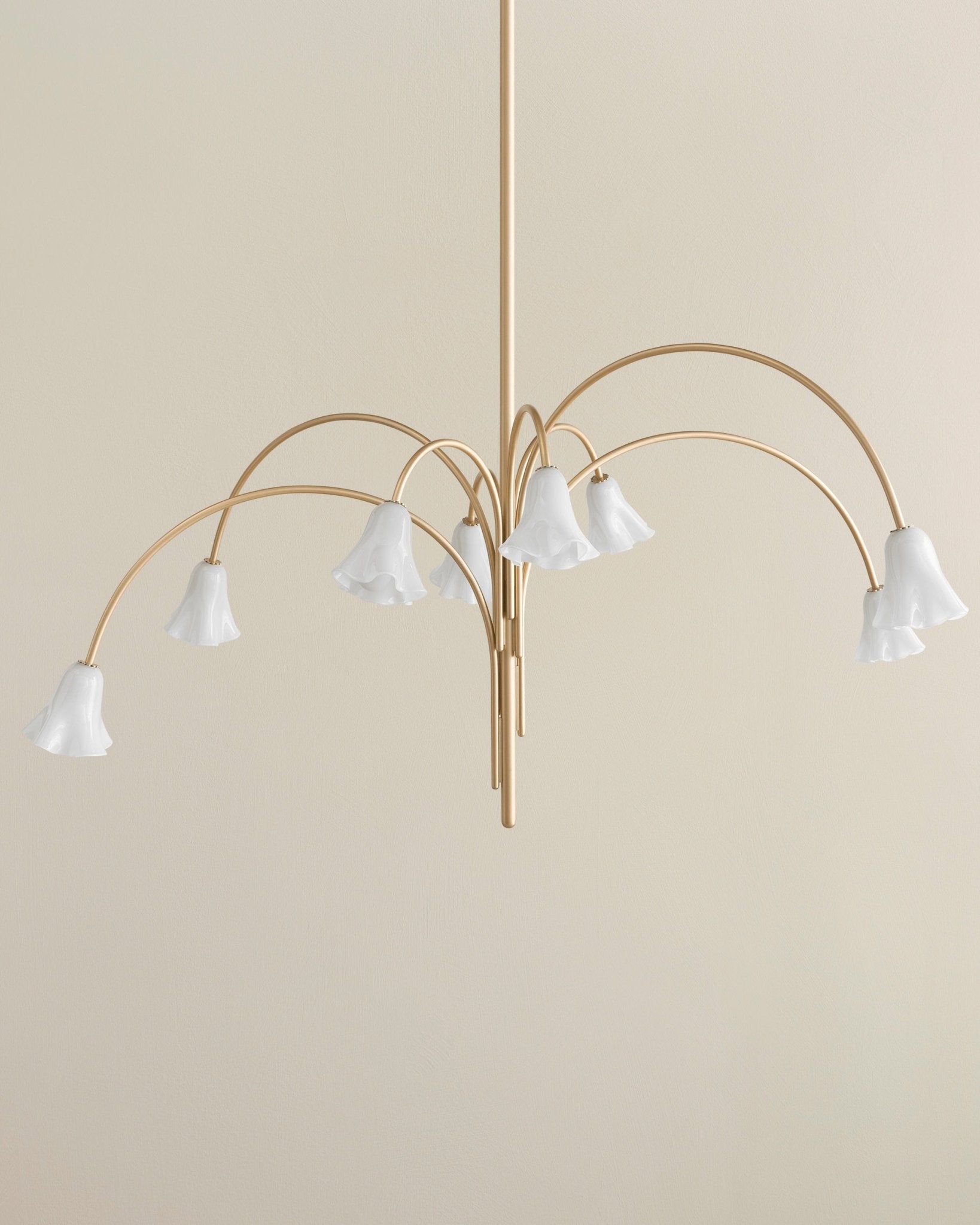 Aurora Chandelier Blossom Petal Glass Arms - Neutralighting