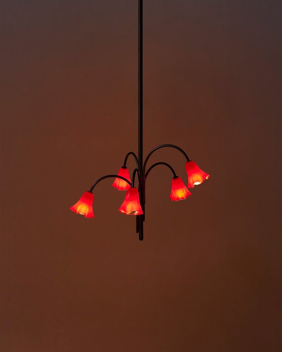 Aurora Chandelier Blossom Petal Glass Arms - Neutralighting