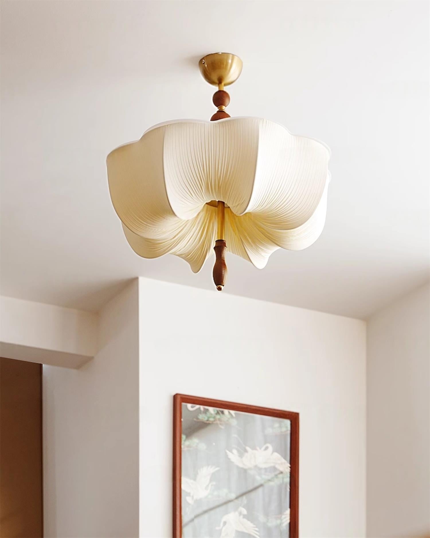 Petalia Moderne Minimalistische Deckenleuchte aus Holz-Letslighting