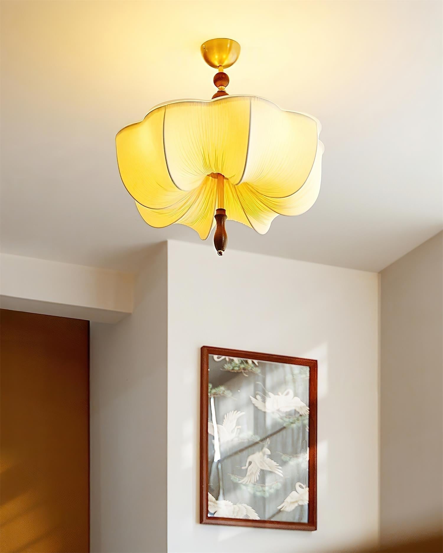 Petalia Moderne Minimalistische Deckenleuchte aus Holz-Letslighting