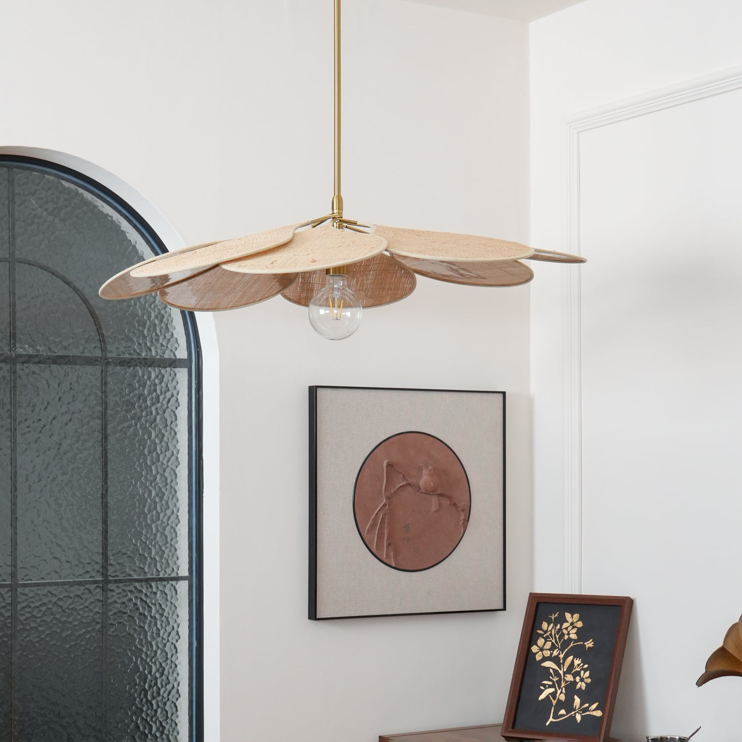 Flora Bohemian Stoff Pendelleuchte-Letslighting