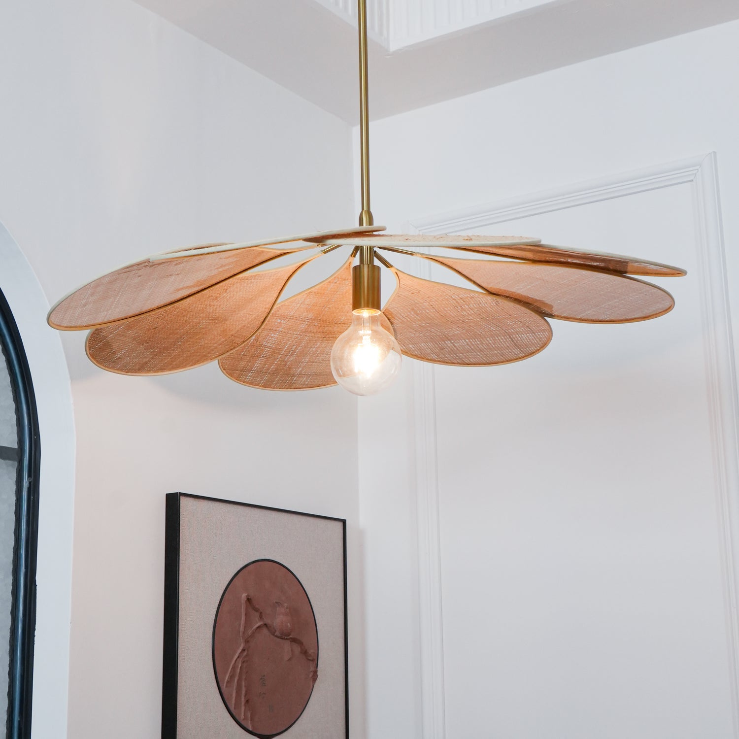Flora Bohemian Stoff Pendelleuchte-Letslighting