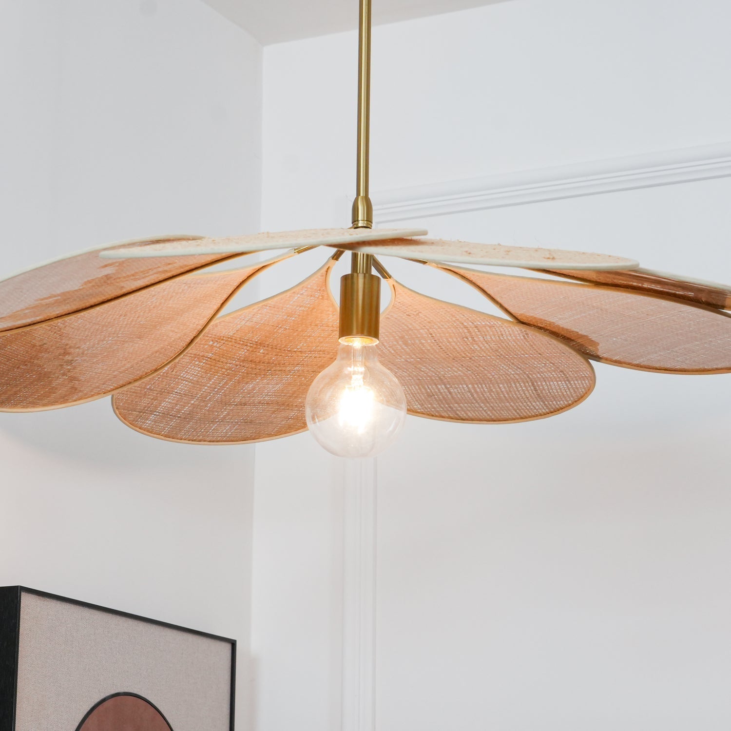 Flora Bohemian Stoff Pendelleuchte-Letslighting