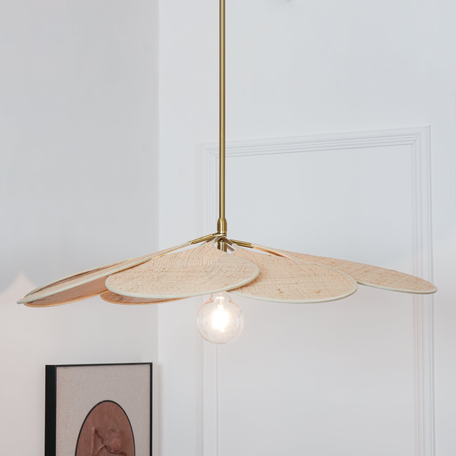 Flora Bohemian Stoff Pendelleuchte-Letslighting