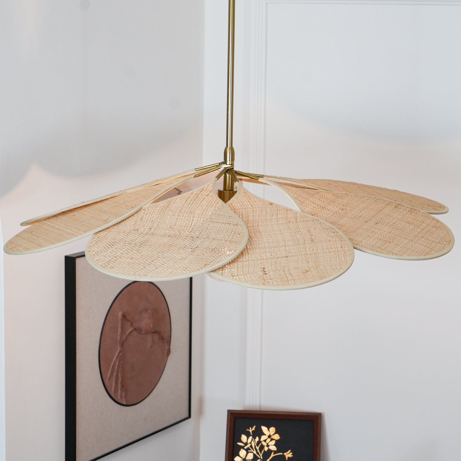 Flora Bohemian Stoff Pendelleuchte-Letslighting