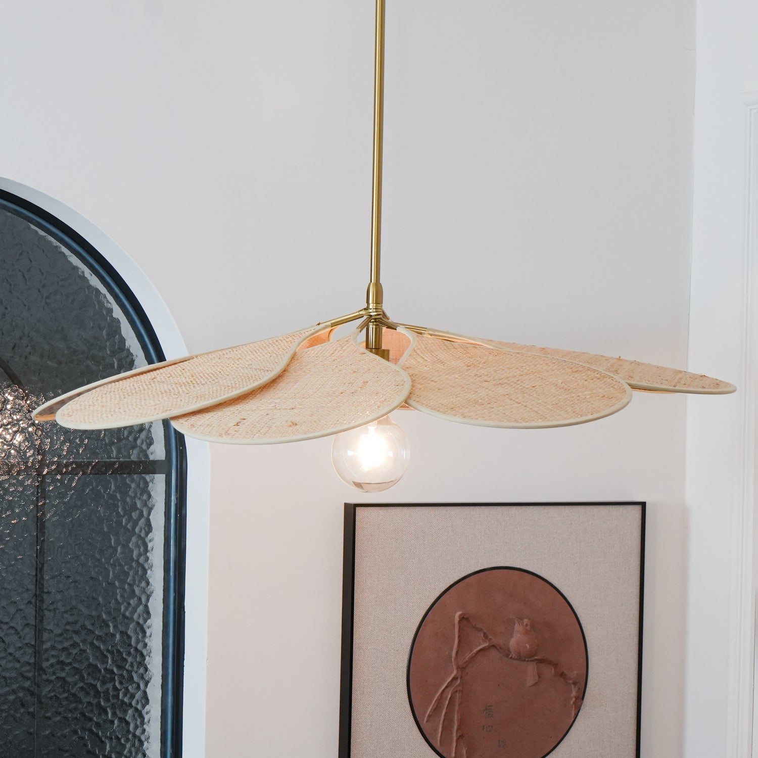 Flora Bohemian Stoff Pendelleuchte-Letslighting