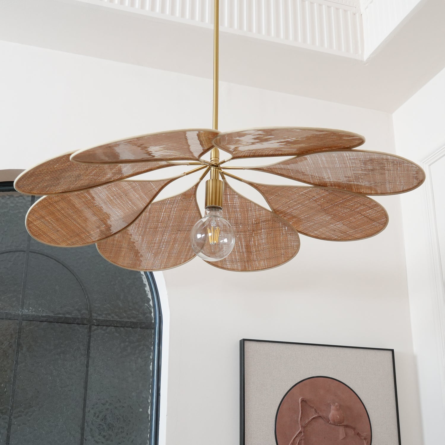 Flora Bohemian Stoff Pendelleuchte-Letslighting
