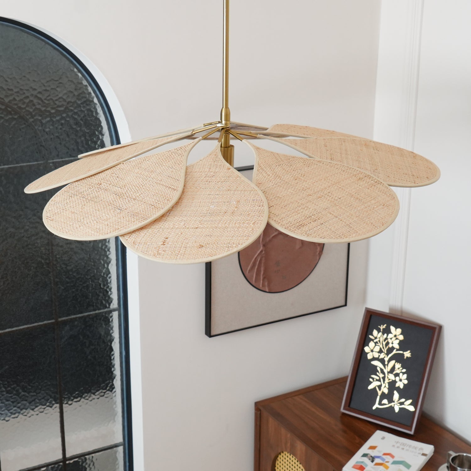 Flora Bohemian Stoff Pendelleuchte-Letslighting