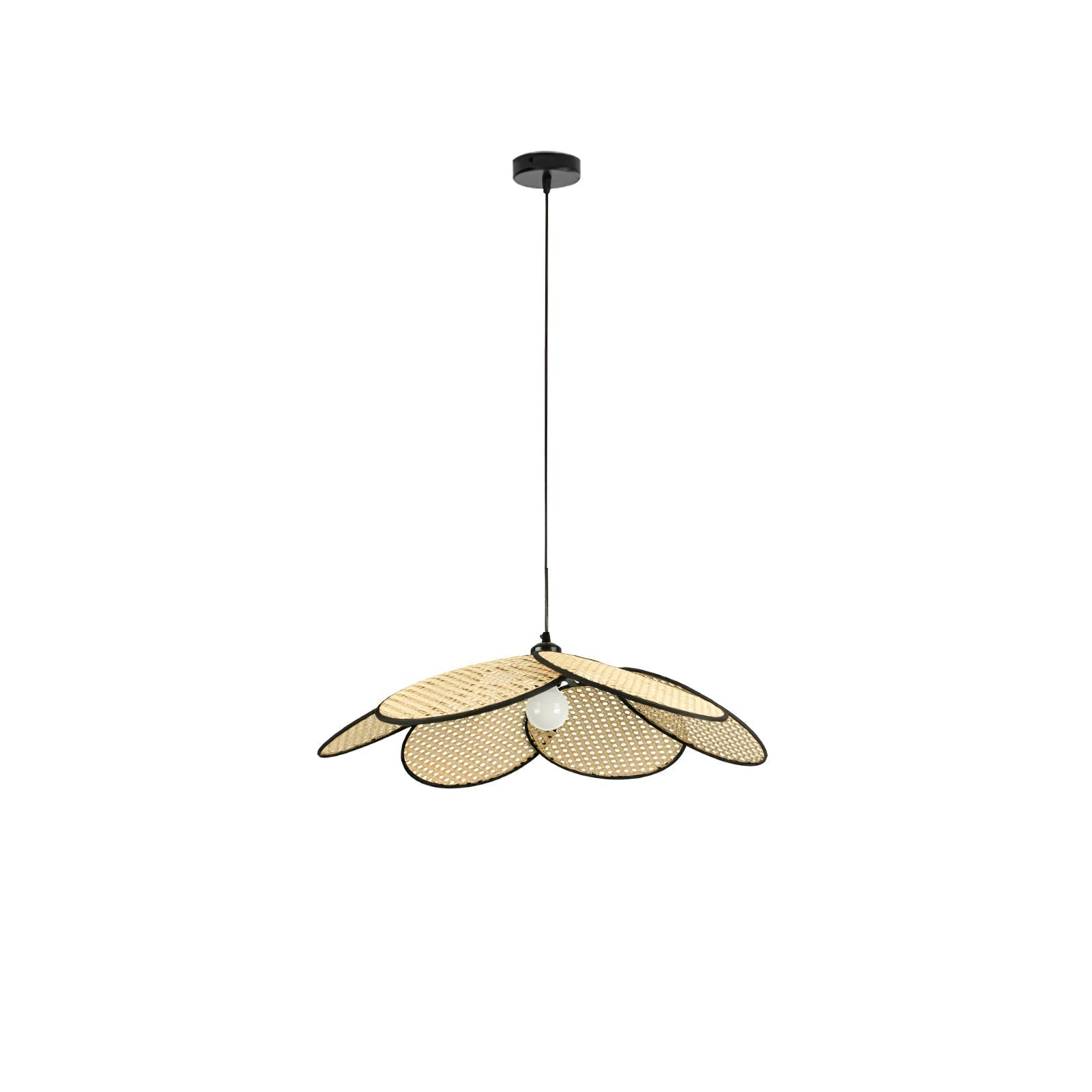 Vemarora Premium Pendelleuchte aus Rattangewebe-Letslighting