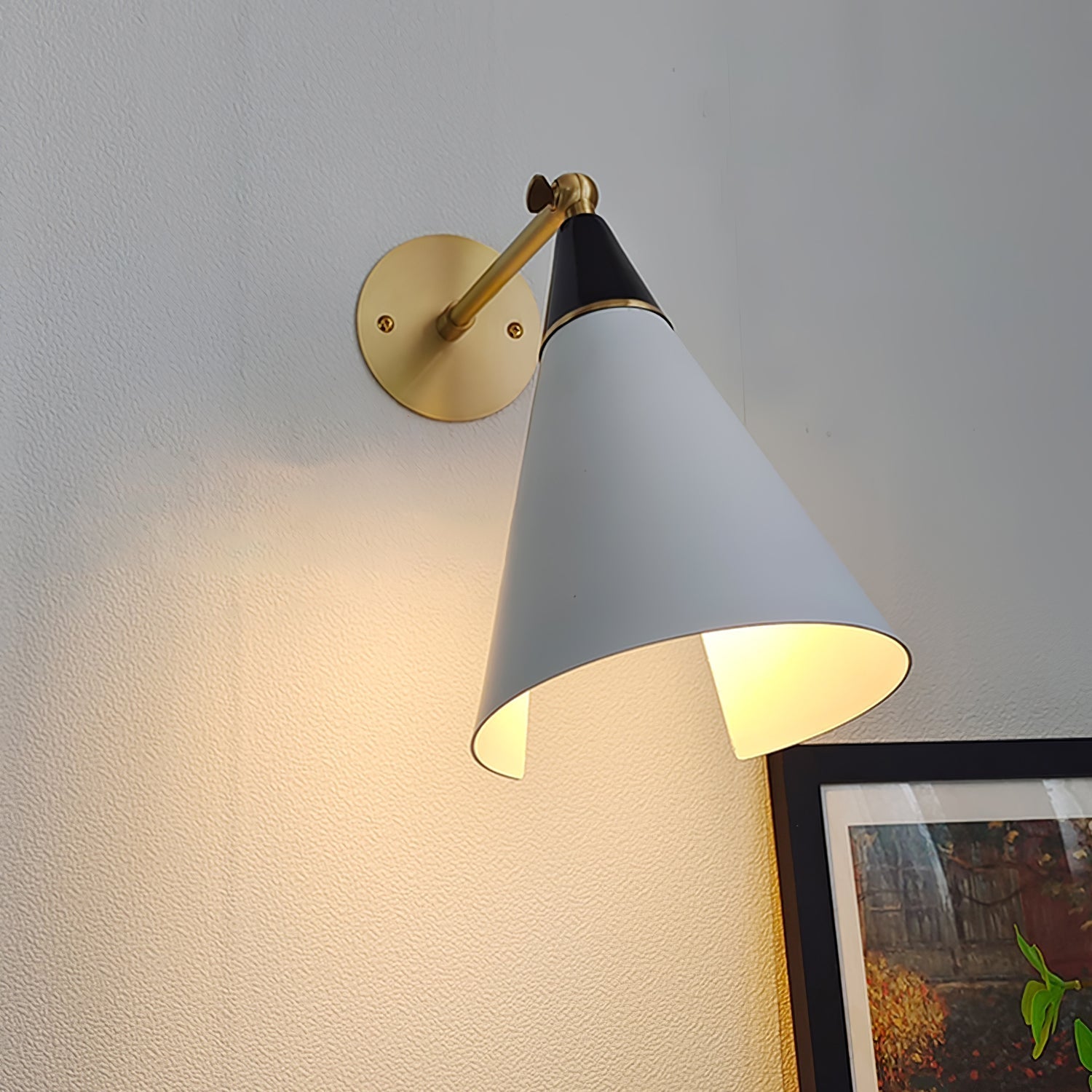 Cevare Messing Glas Luxus Geometrisch Wandleuchte-Letslighting