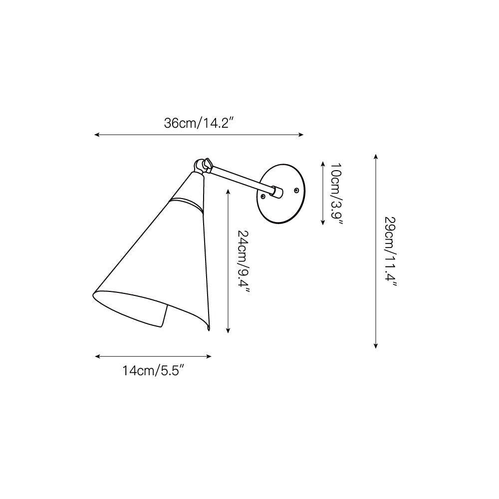 Cevare Messing Glas Luxus Geometrisch Wandleuchte-Letslighting