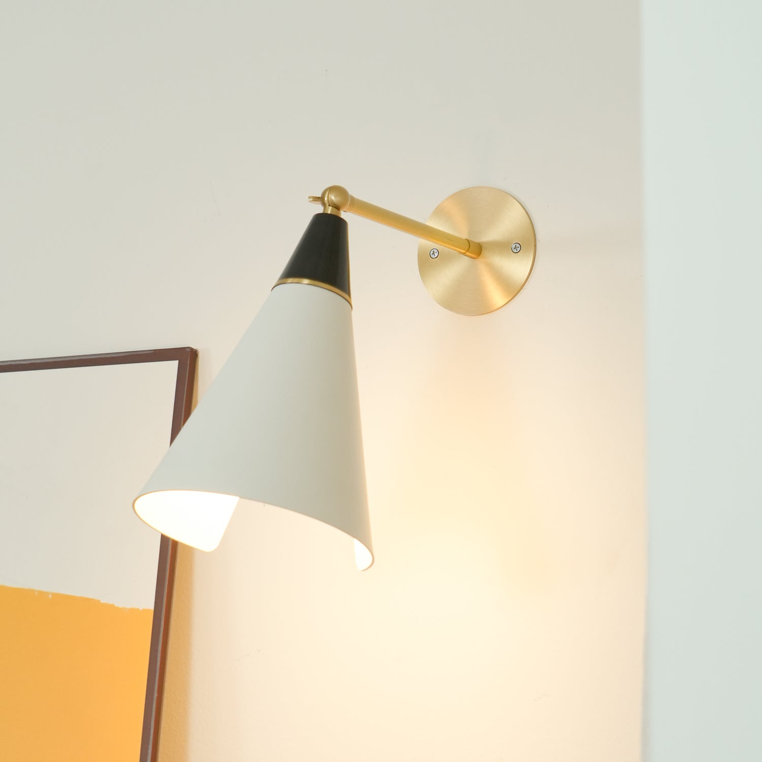 Cevare Messing Glas Luxus Geometrisch Wandleuchte-Letslighting