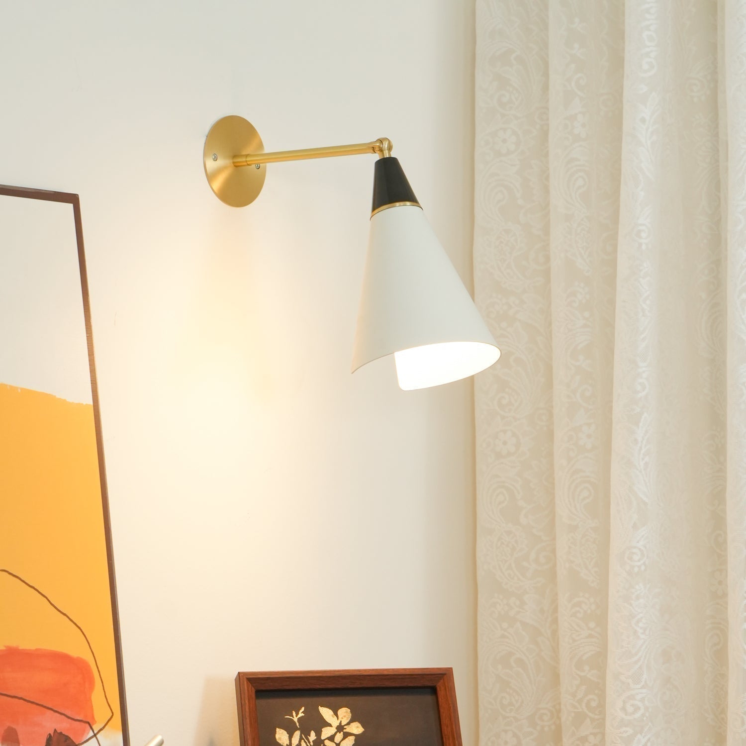 Cevare Messing Glas Luxus Geometrisch Wandleuchte-Letslighting