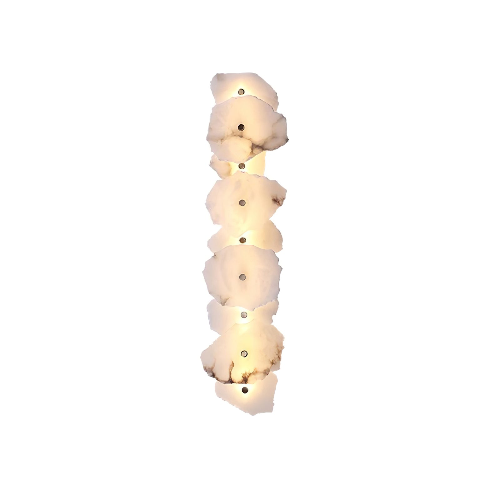Cevra Alabaster-Blumen-Wandleuchte