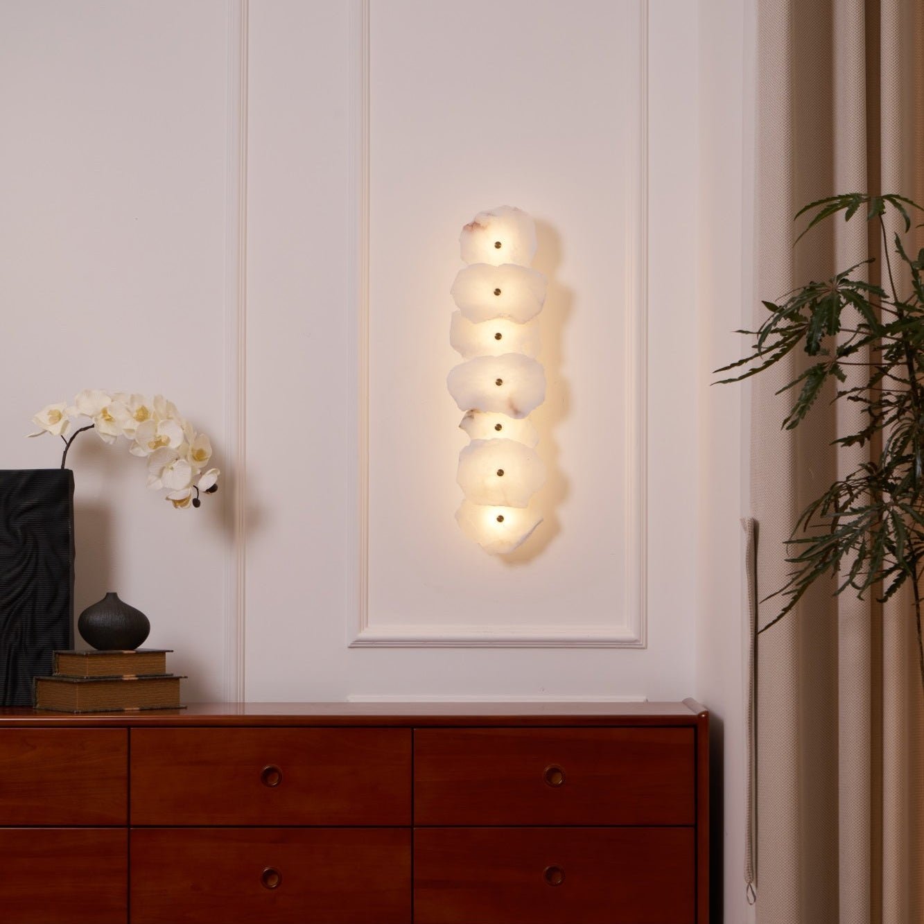 Alaeila Blumenbukett Alabaster Wandleuchte-Letslighting