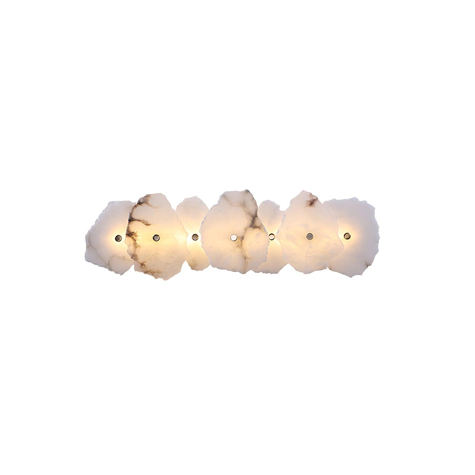 Cevra Alabaster-Blumen-Wandleuchte