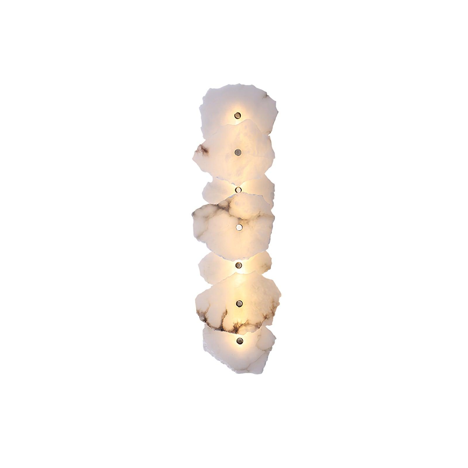 Cevra Alabaster-Blumen-Wandleuchte