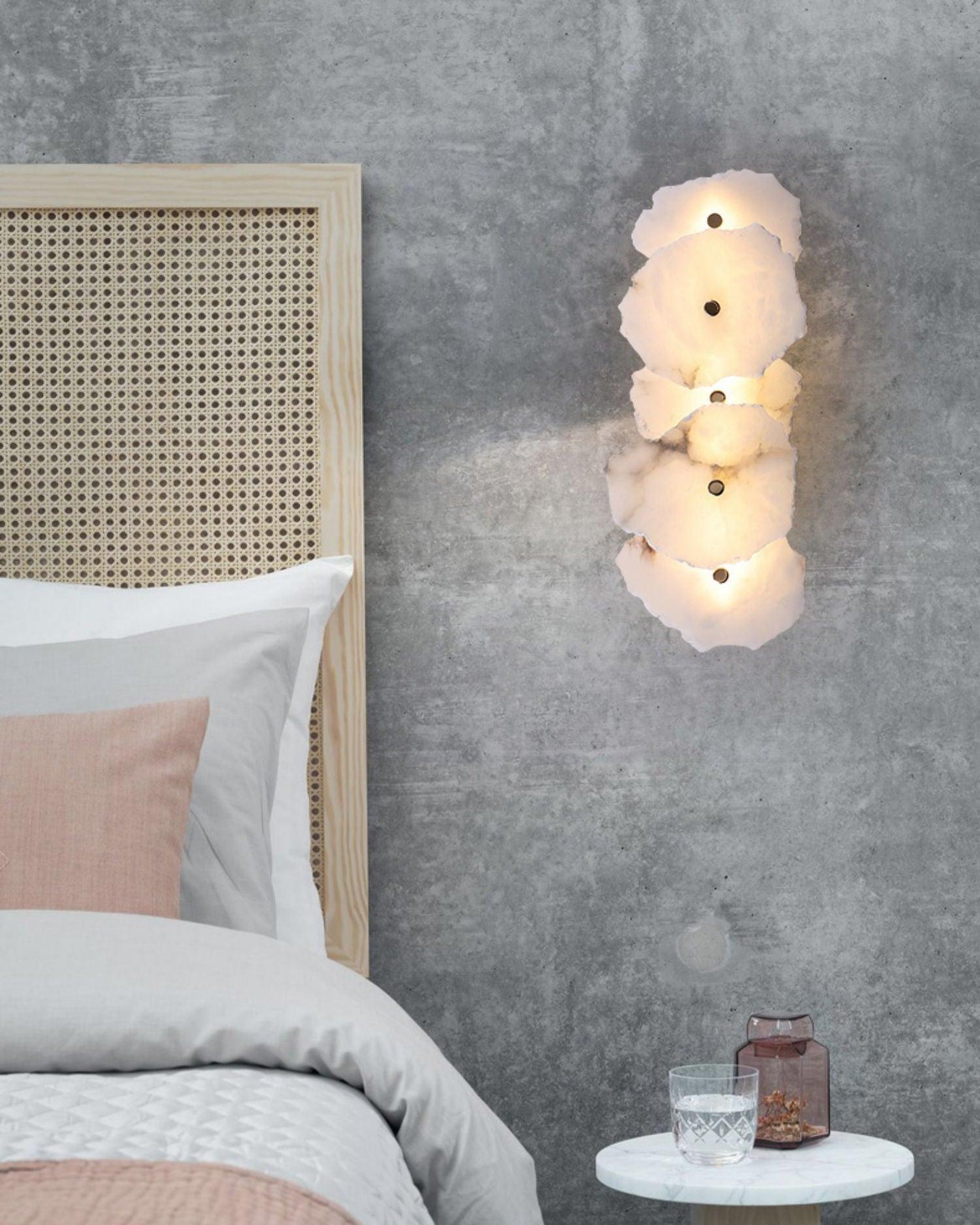 Alaeila Blumenbukett Alabaster Wandleuchte-Letslighting