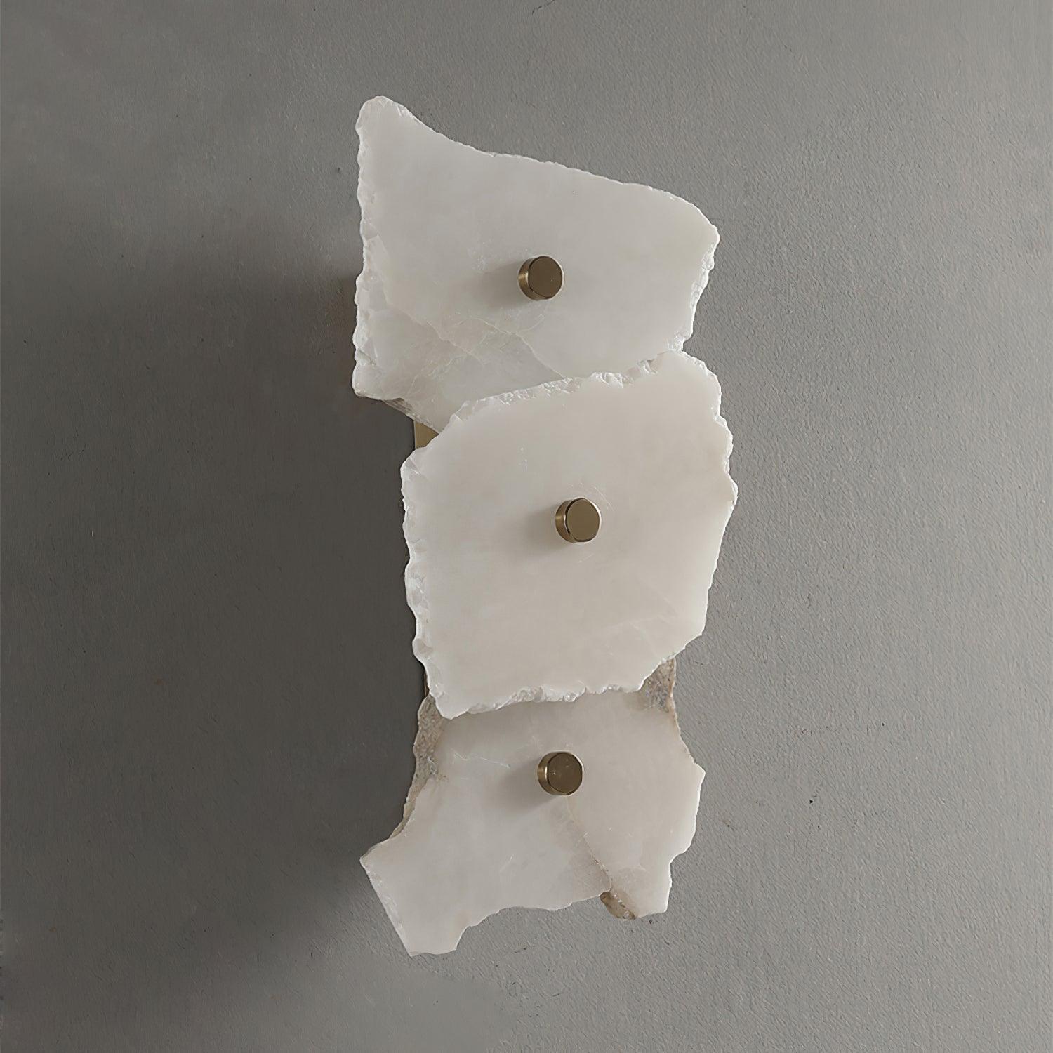 Cevra Alabaster-Blumen-Wandleuchte