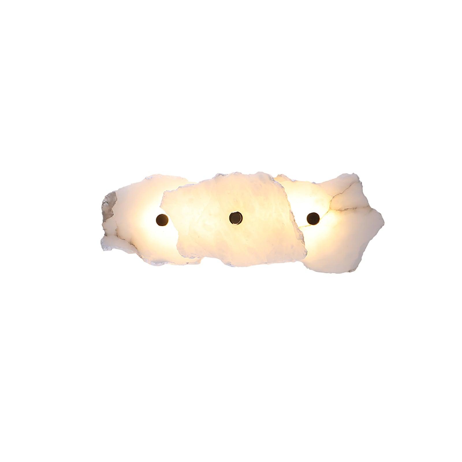 Cevra Alabaster-Blumen-Wandleuchte