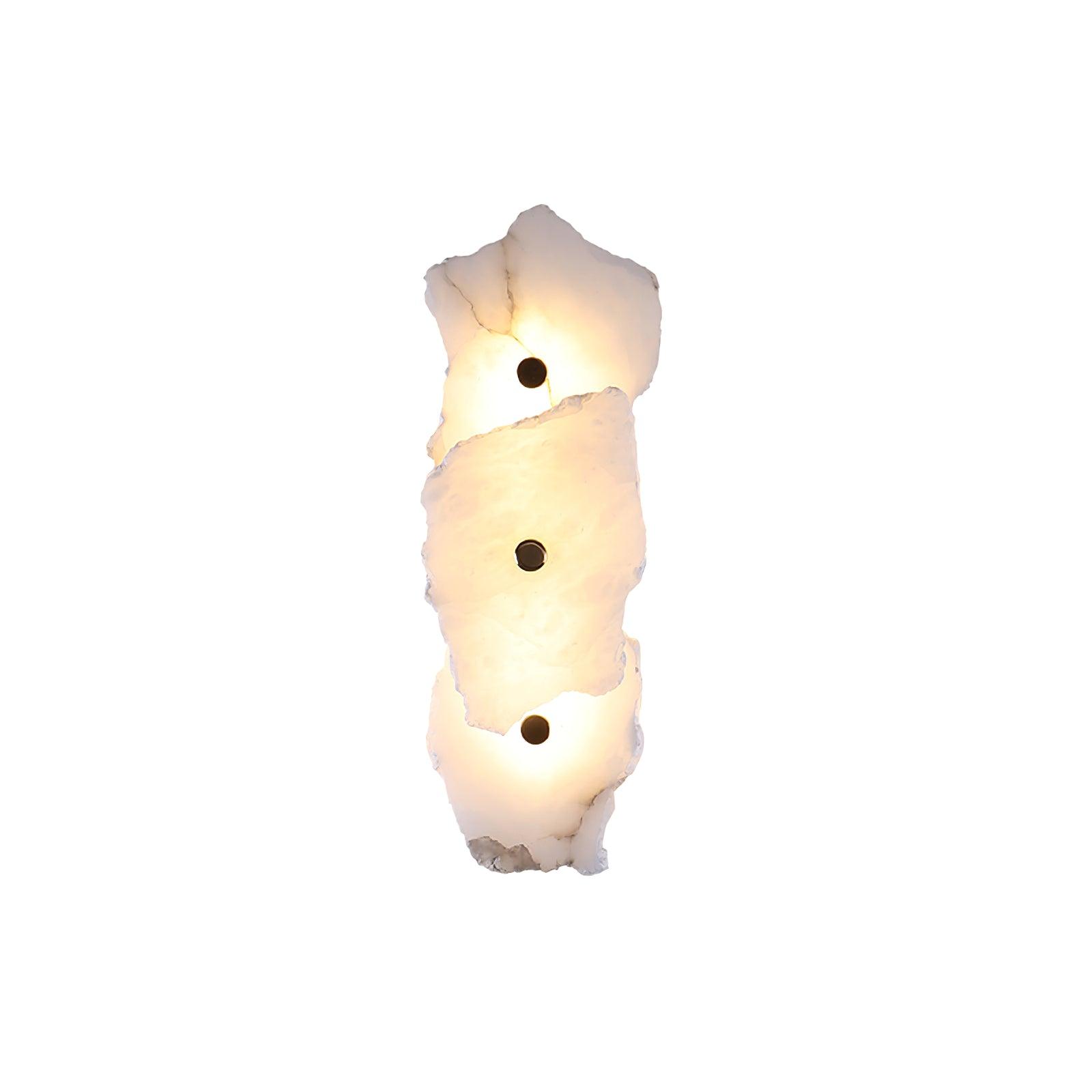 Cevra Alabaster-Blumen-Wandleuchte