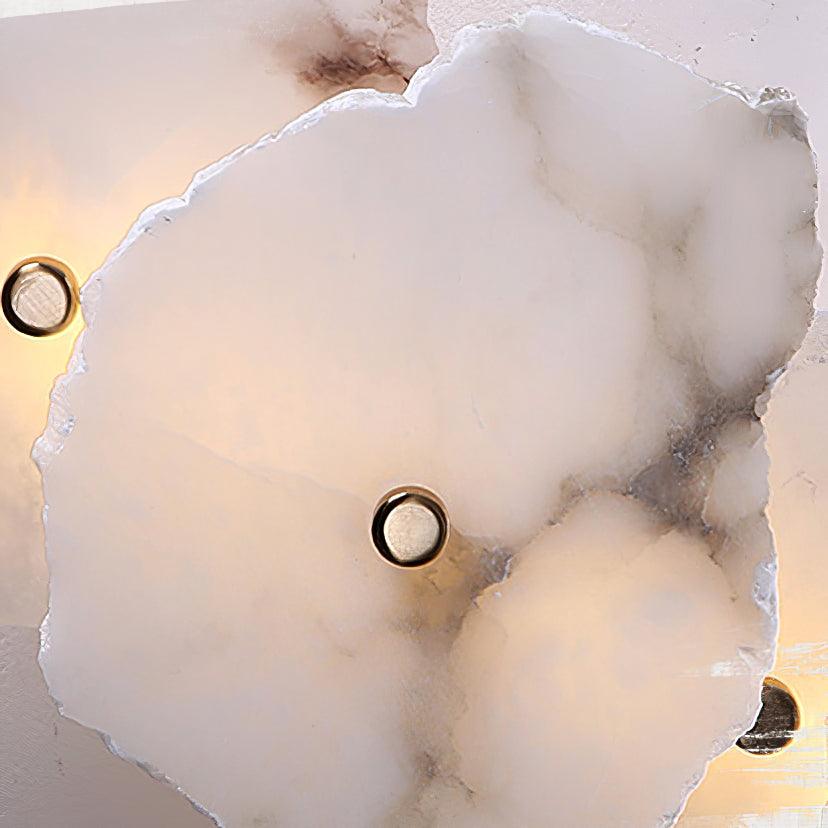 Cevra Alabaster-Blumen-Wandleuchte
