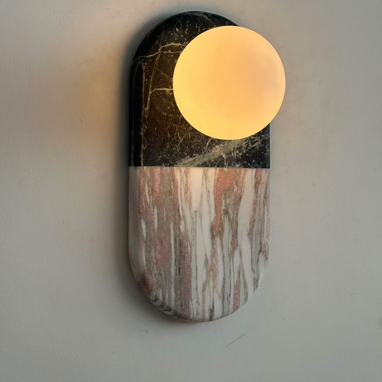 Alvynan Modern Minimalist Marble Sconce Wall Lamp - Letslighting
