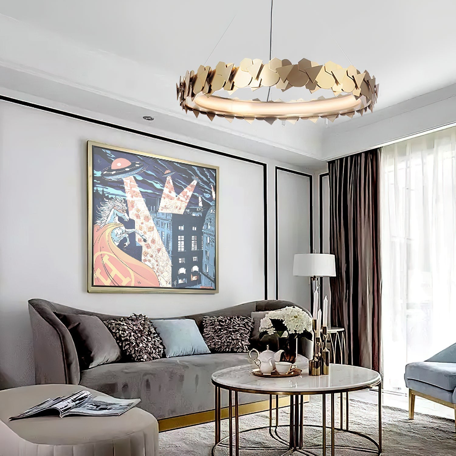 Philomenos Eleganter Gold Kronleuchter-Letslighting