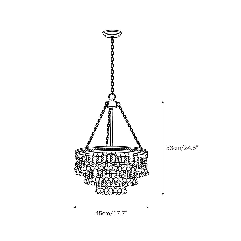 Avrinir Postmoderner Luxus Großer Holz-Kronleuchter-Letslighting