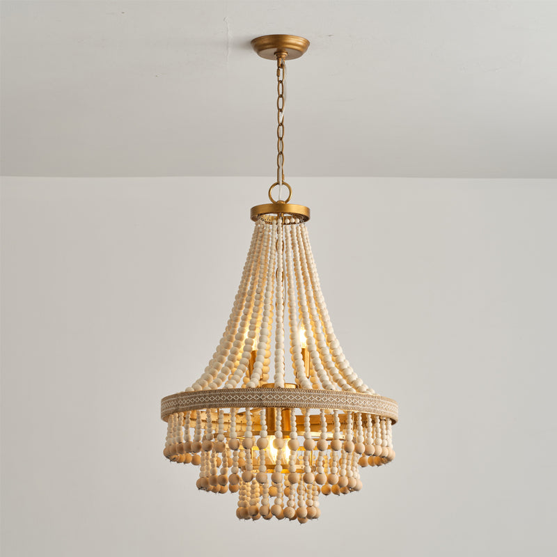 Avrinir Postmoderner Luxus Großer Holz-Kronleuchter-Letslighting