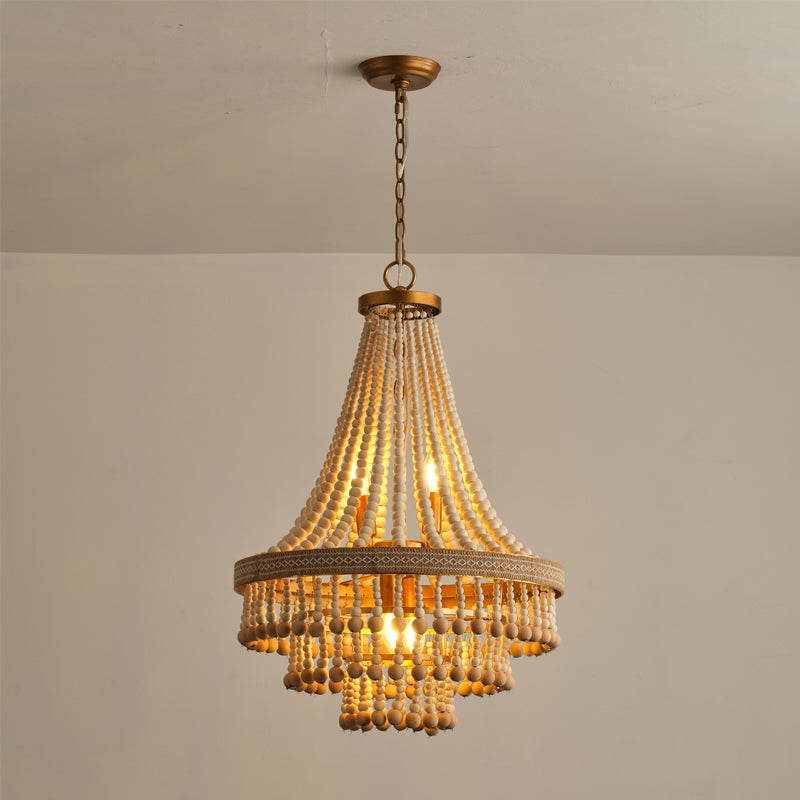 Avrinir Postmoderner Luxus Großer Holz-Kronleuchter-Letslighting