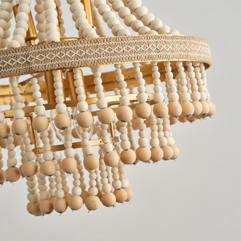 Avrinir Postmoderner Luxus Großer Holz-Kronleuchter-Letslighting