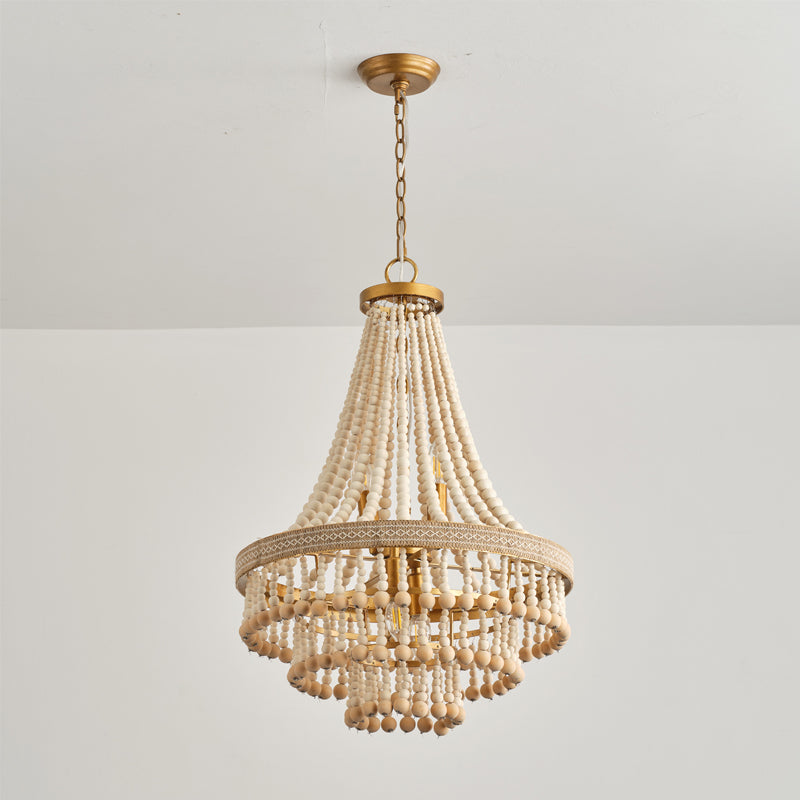 Avrinir Postmoderner Luxus Großer Holz-Kronleuchter-Letslighting