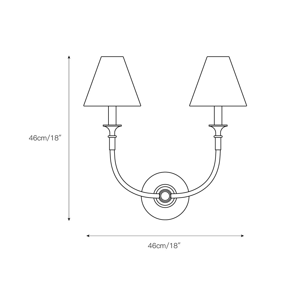 Cygnus Wandleuchte Stoff Minimalistisch Traditionell-Letslighting