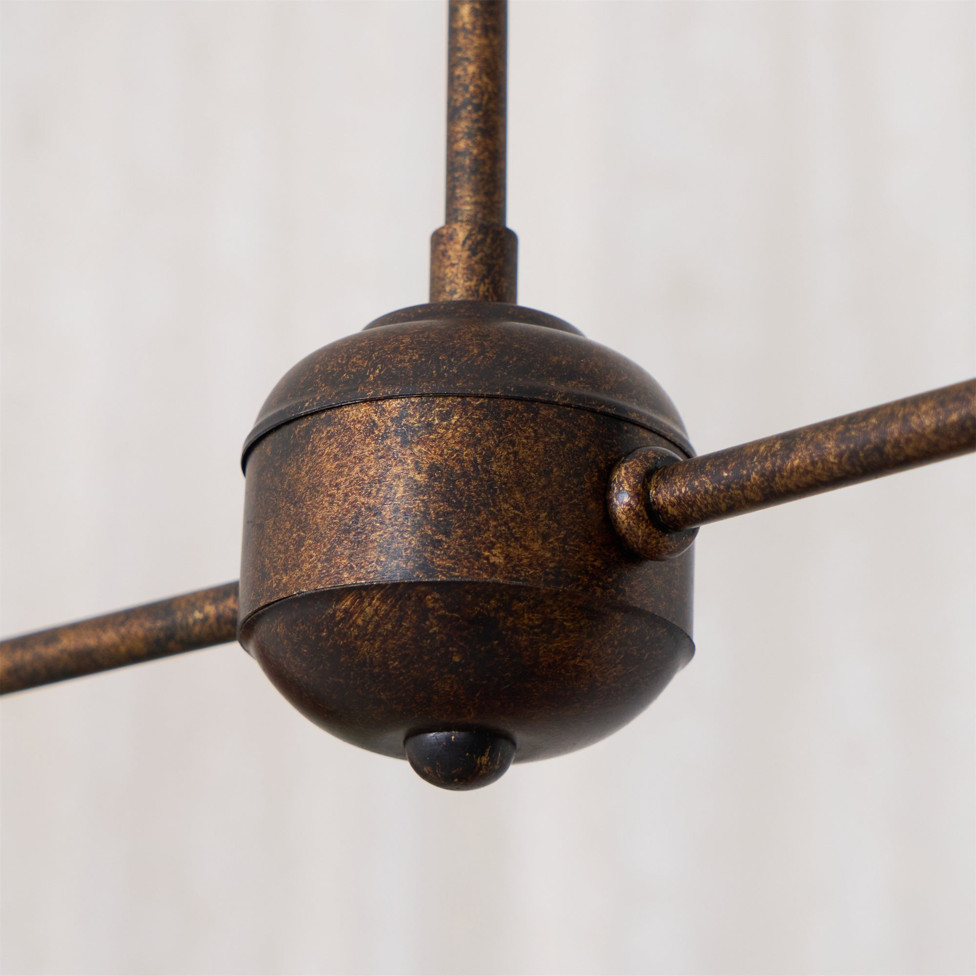 Aera Modern Minimalist Linear Antique Brass Fabric Chandelier - Letslighting