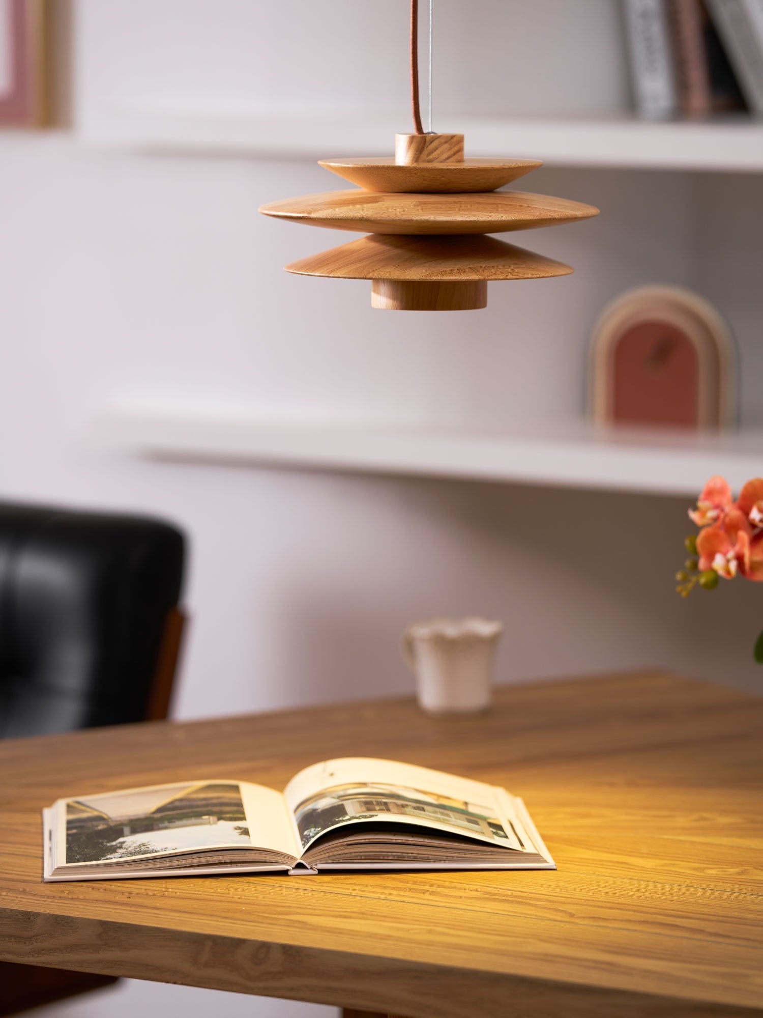 Eldora Holz Retro Pendelleuchte-Letslighting