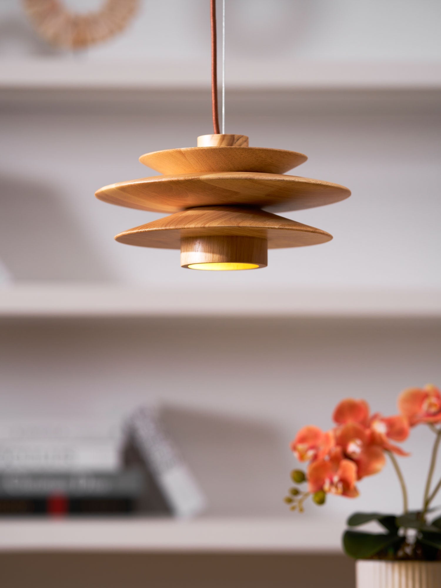 Eldora Holz Retro Pendelleuchte-Letslighting