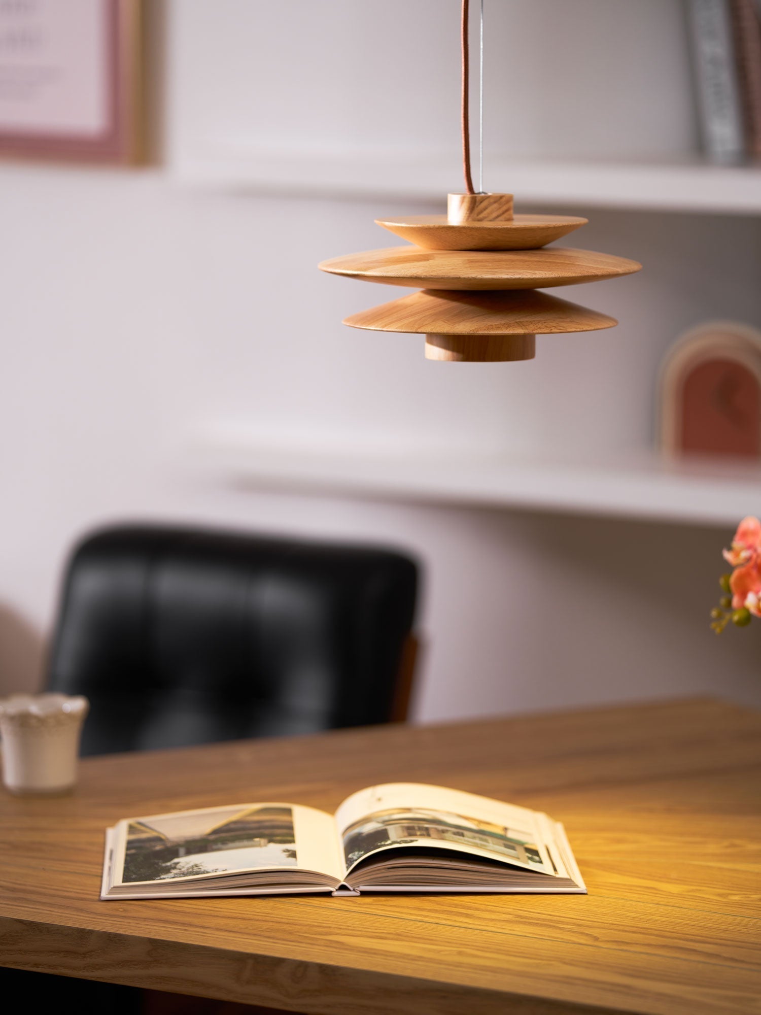 Eldora Holz Retro Pendelleuchte-Letslighting