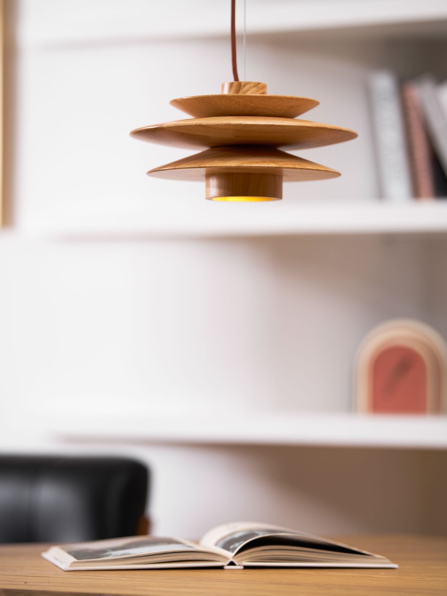 Eldora Holz Retro Pendelleuchte-Letslighting