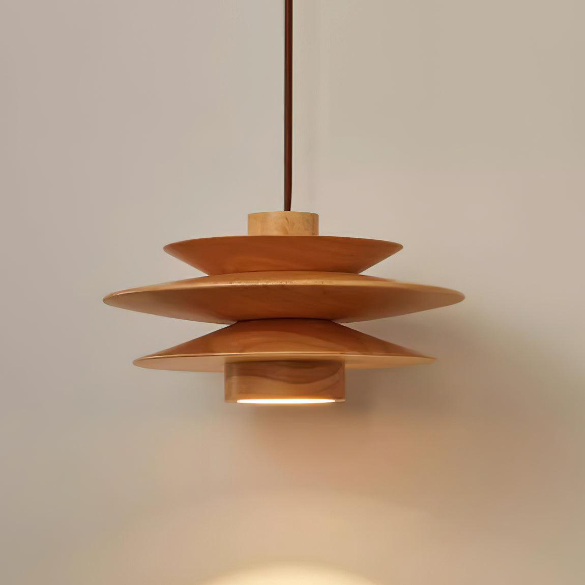 Axis Mid-Century-Pendelleuchte aus Walnussholz-Letslighting