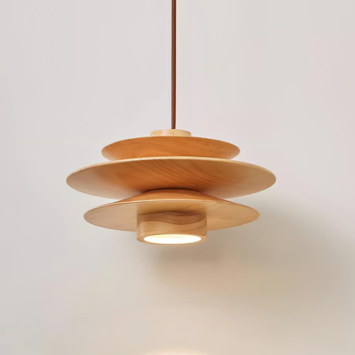 Axis Mid-Century-Pendelleuchte aus Walnussholz-Letslighting