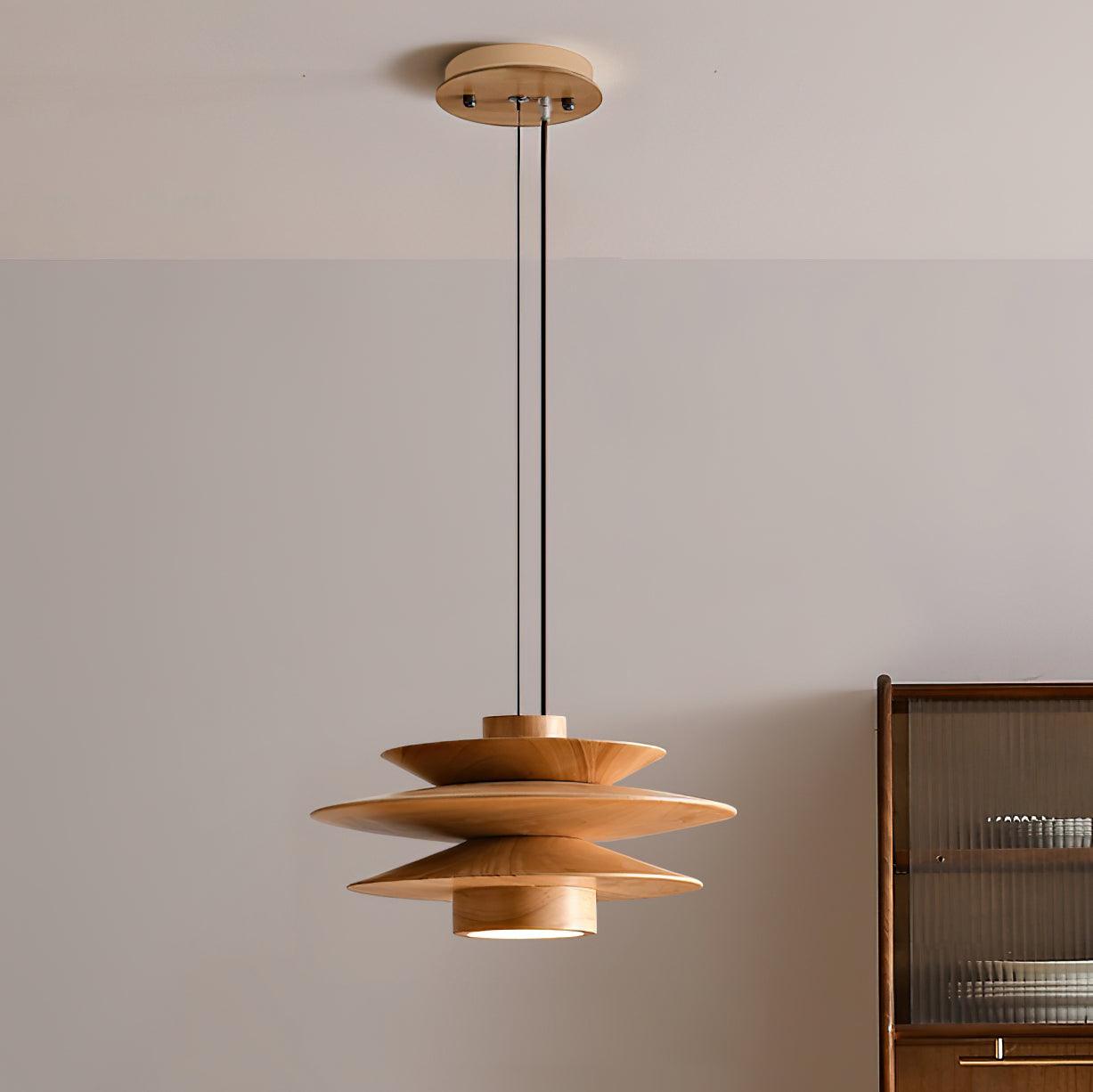 Axis Mid-Century-Pendelleuchte aus Walnussholz-Letslighting