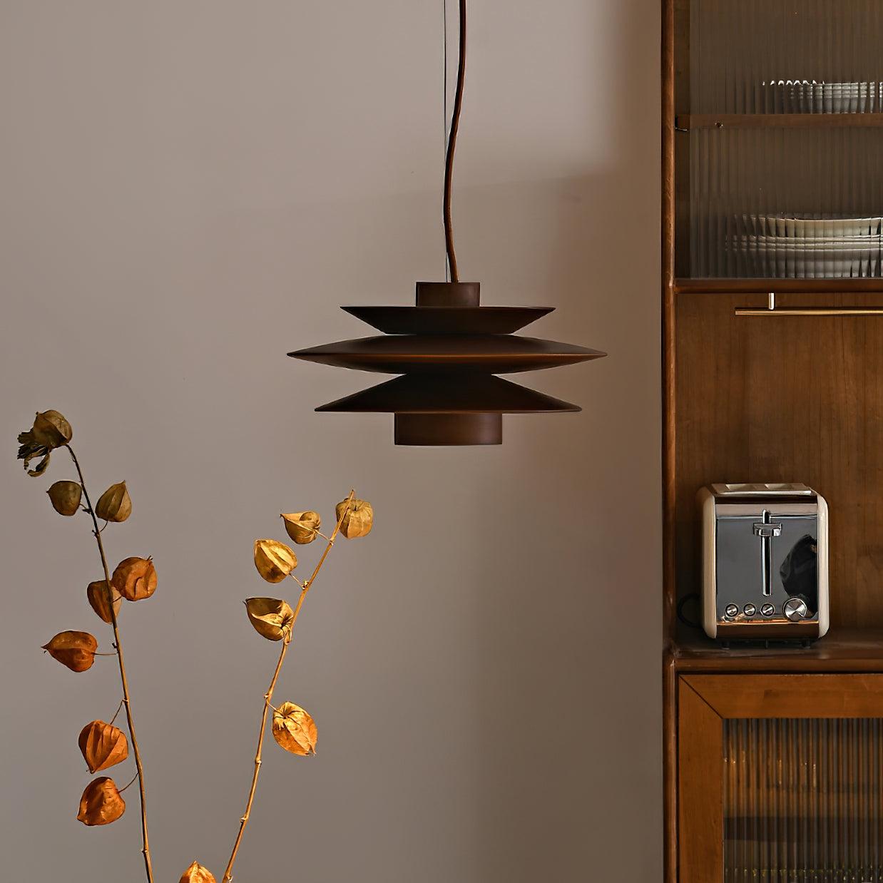 Axis Mid-Century-Pendelleuchte aus Walnussholz-Letslighting