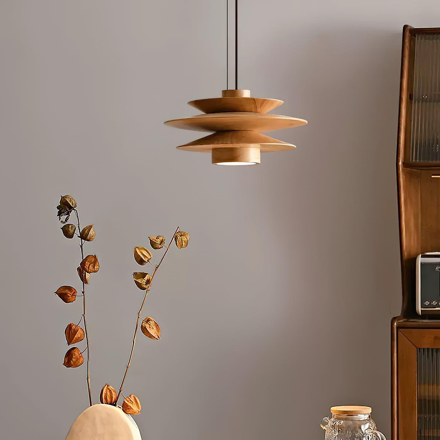 Axis Mid-Century-Pendelleuchte aus Walnussholz-Letslighting