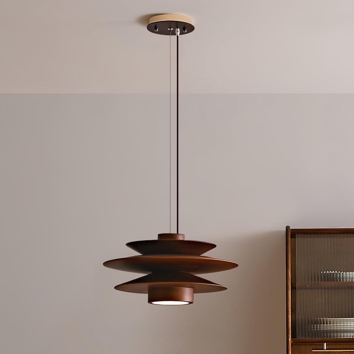 Axis Mid-Century-Pendelleuchte aus Walnussholz-Letslighting