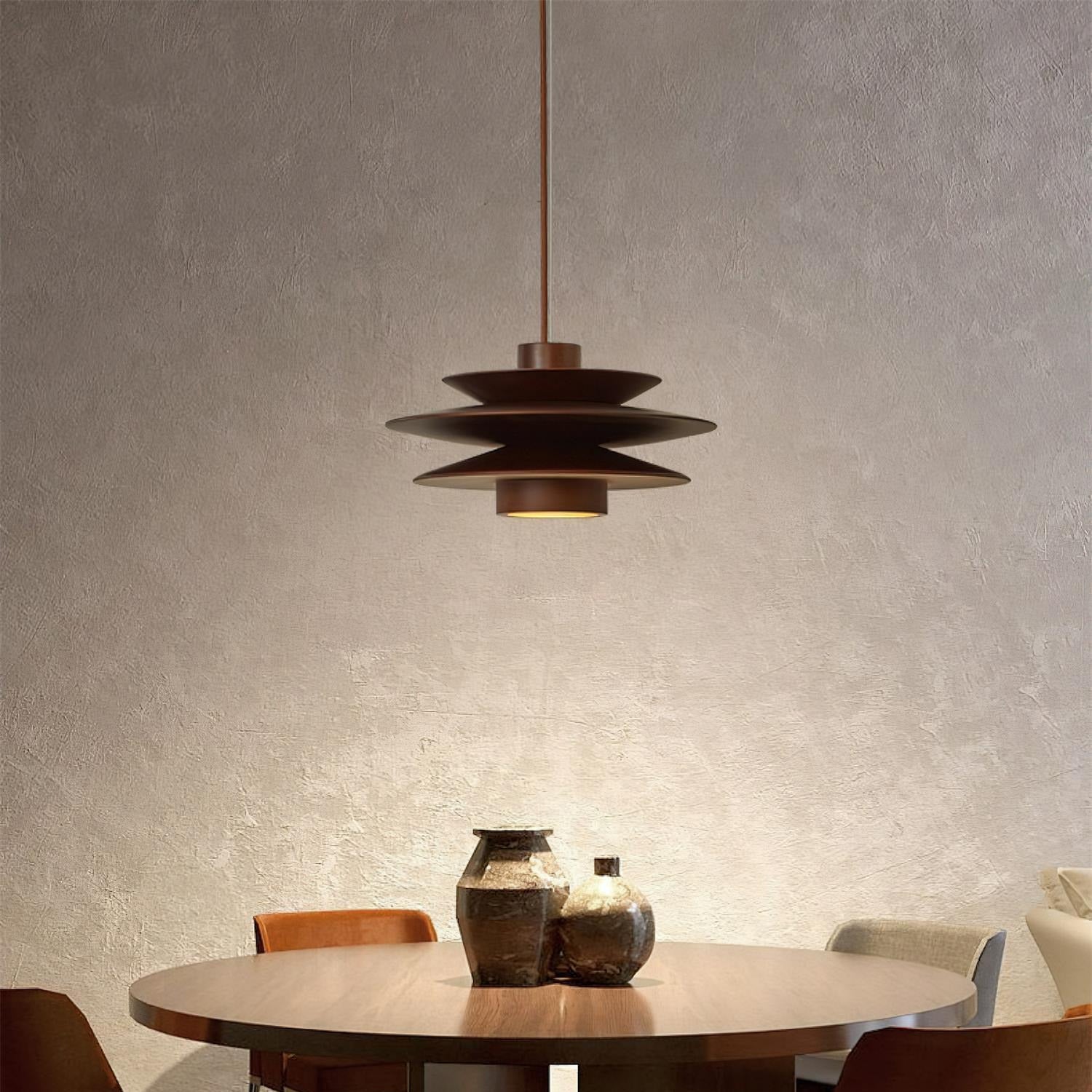 Axis Mid-Century-Pendelleuchte aus Walnussholz-Letslighting