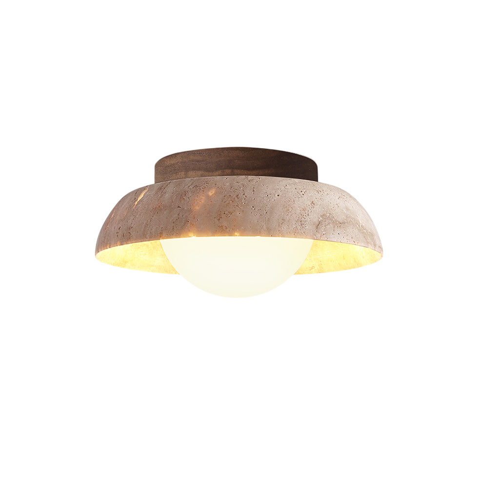 Cuvela Modern Minimalist Travertine Ceiling Lamp - Letslighting