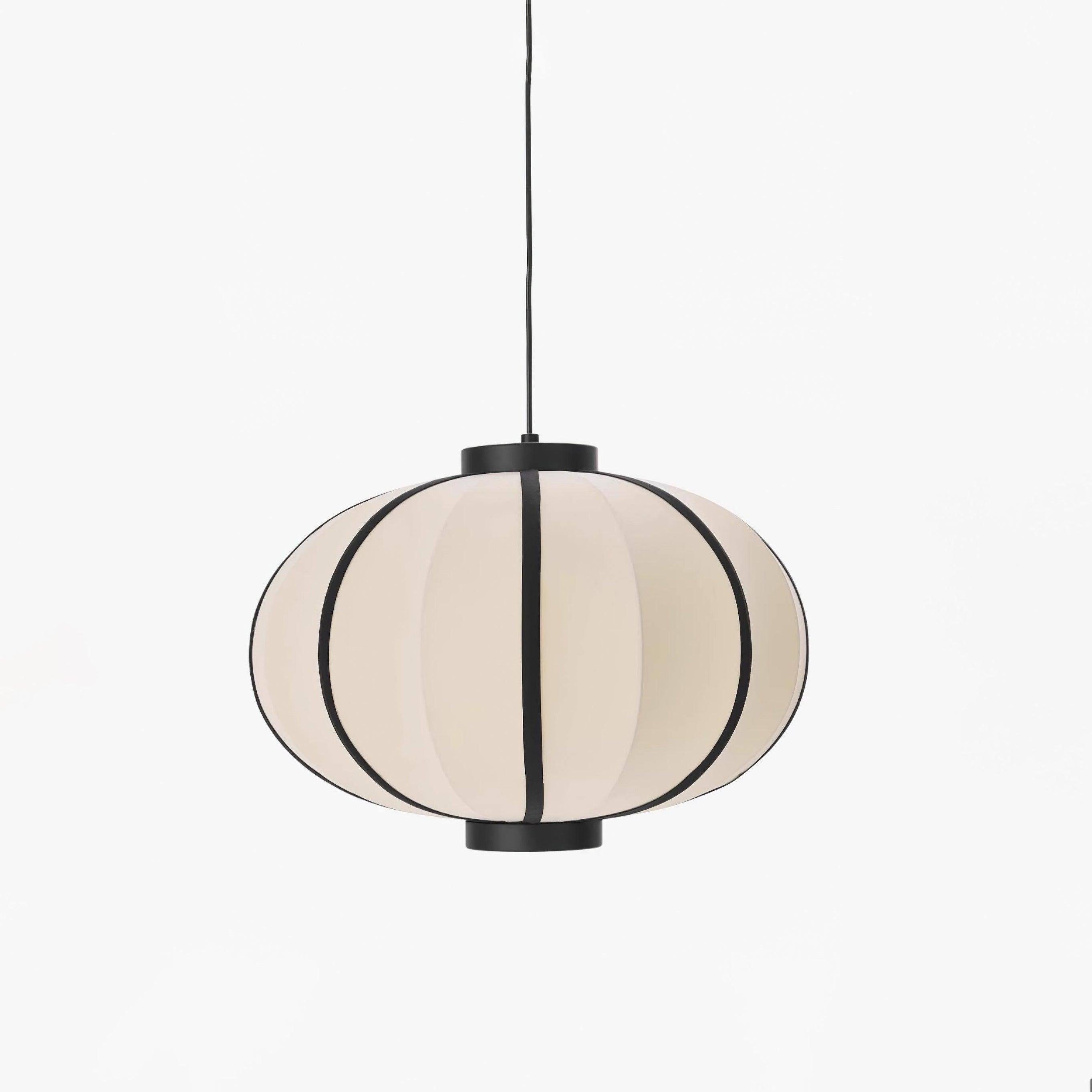 Pendelleuchte Stoff Lampion Schirm Metallrahmen Vintage-Letslighting