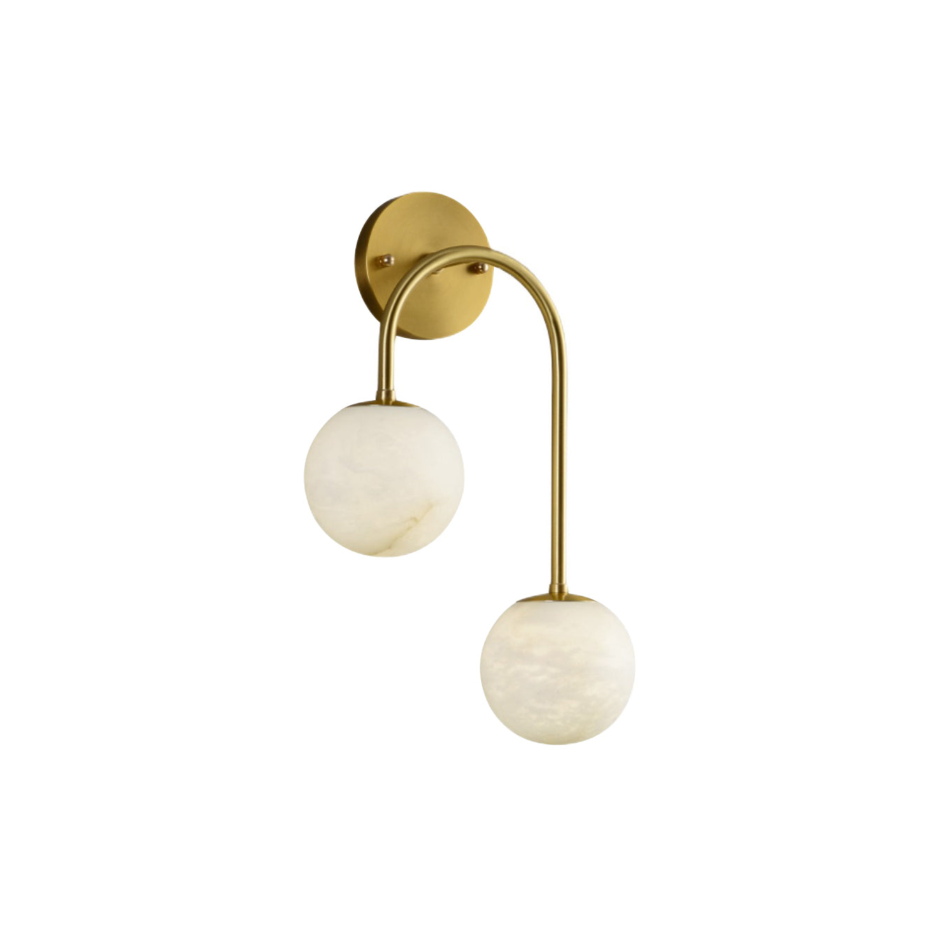 Elthaila Modern Minimalist Brass Alabaster Wall Lamp - Letslighting